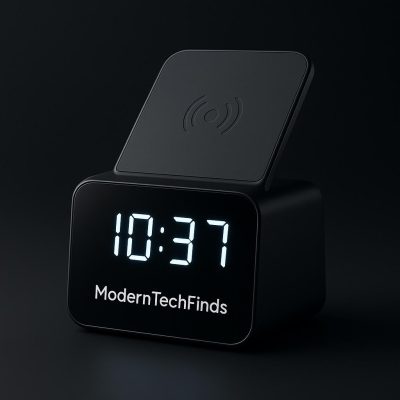 Wireless Charging Clock – 3-in-1 Desk Organizer