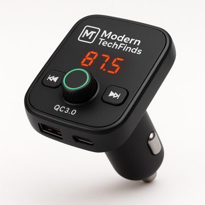 Bluetooth FM Transmitter – Car Audio Adapter with USB Charging