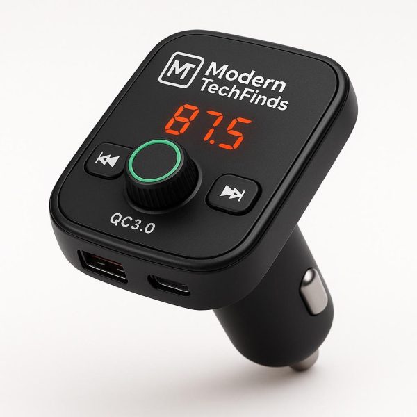 Bluetooth FM Transmitter – Car Audio Adapter with USB Charging