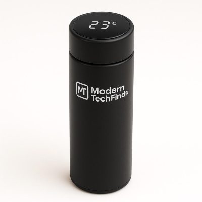 Smart Thermos Bottle – Touch Display & Temperature Sensor